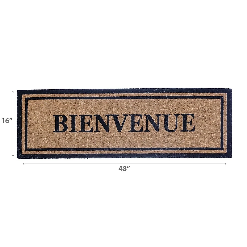 IH Casa Decor Natural Fibers Door Mat Bienvenue 16 X 48
