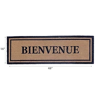 IH Casa Decor Natural Fibers Door Mat Bienvenue 16 X 48