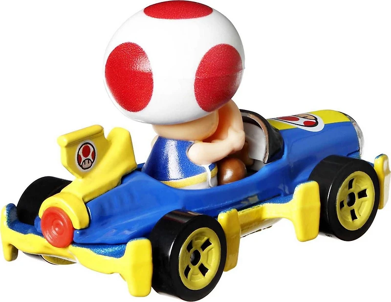 Hot Wheels Mario Kart Toad Mach 8 Vehicle