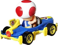 Hot Wheels Mario Kart Toad Mach 8 Vehicle