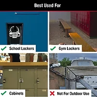 Master Lock Canada Master Lock Set-Your-Own Combination Lock #1534DBLK, 64mm, Letter Combination