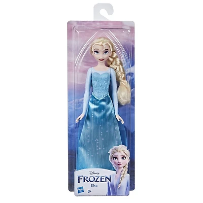 Disney La Reine des neiges, poupée mannequin Elsa avec jupe, bottes et longs cheveux blonds, pour enfants, dès 3 ans