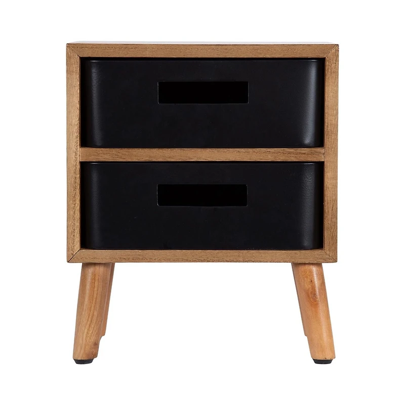 Uniek DesignOvations Saffron Tabletop Storage with Removable Drawers, Natural/Black
