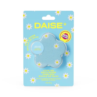 DAISE Love Me Bombe de bain en Flower Power, avec mini marques à collectionner à l'intérieur, 3 oz/85 g bombe de bain, bain fizzer