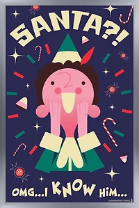 Elf - I Know Him Wall Poster, 14.725" x 22.375" Framed