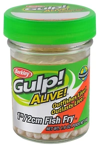 Berkley GAJFF1-LG Gulp! Vivant! Frire de Poisson, 1", 1.9oz, Luma Lueur Gulp! Vivant! Frites de poisson, Luma Glow