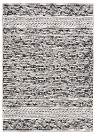 Mirage Macomb Cream & Blue 5' x 7' Area Rug