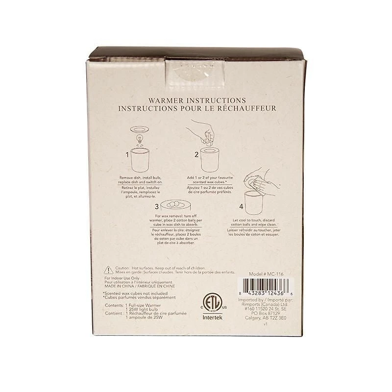ScentSationals Premium Warmer - Basket Rattan, Premium Warmer - 25W