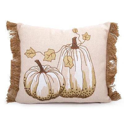 Truu Design Decorative "Hello Fall" Pumpkin Throw Pillow