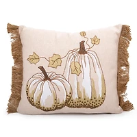 Truu Design Decorative "Hello Fall" Pumpkin Throw Pillow