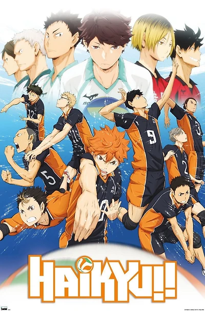 Haikyu!! - Key Art 2 Wall Poster, 22.375" x 34" Framed