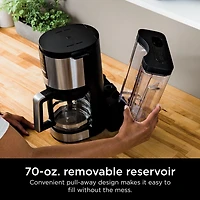 Ninja DCM200C Programmable XL 14-Cup Coffee Maker, 14-Cup Glass Carafe, with Permanent Filter, Stainless Steel, Hotter Brewing Technology