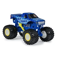 Monster Jam, Official Blue Thunder Monster Truck, Collector Die-Cast Vehicle, 1:24 Scale, Kids Toys for Boys and Girls Ages 3 and up