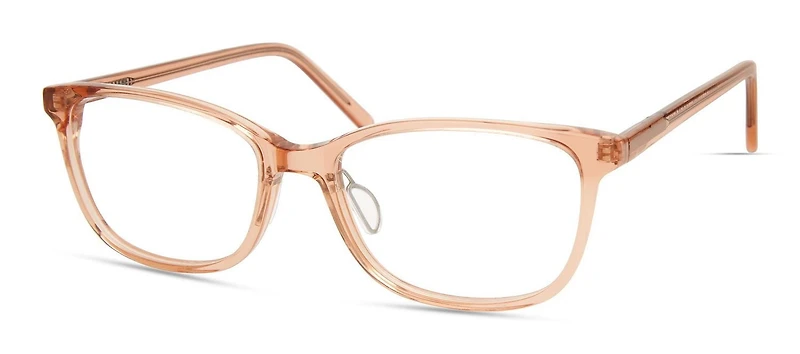 KIN Womens Prescription Eyeglasses, Mahala, Pink Crystal, 54-17-142