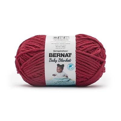 Bernat® Baby Blanket™ #6 Super Bulky Polyester Yarn, Race Car Red 10.5oz/300g 220 Yards