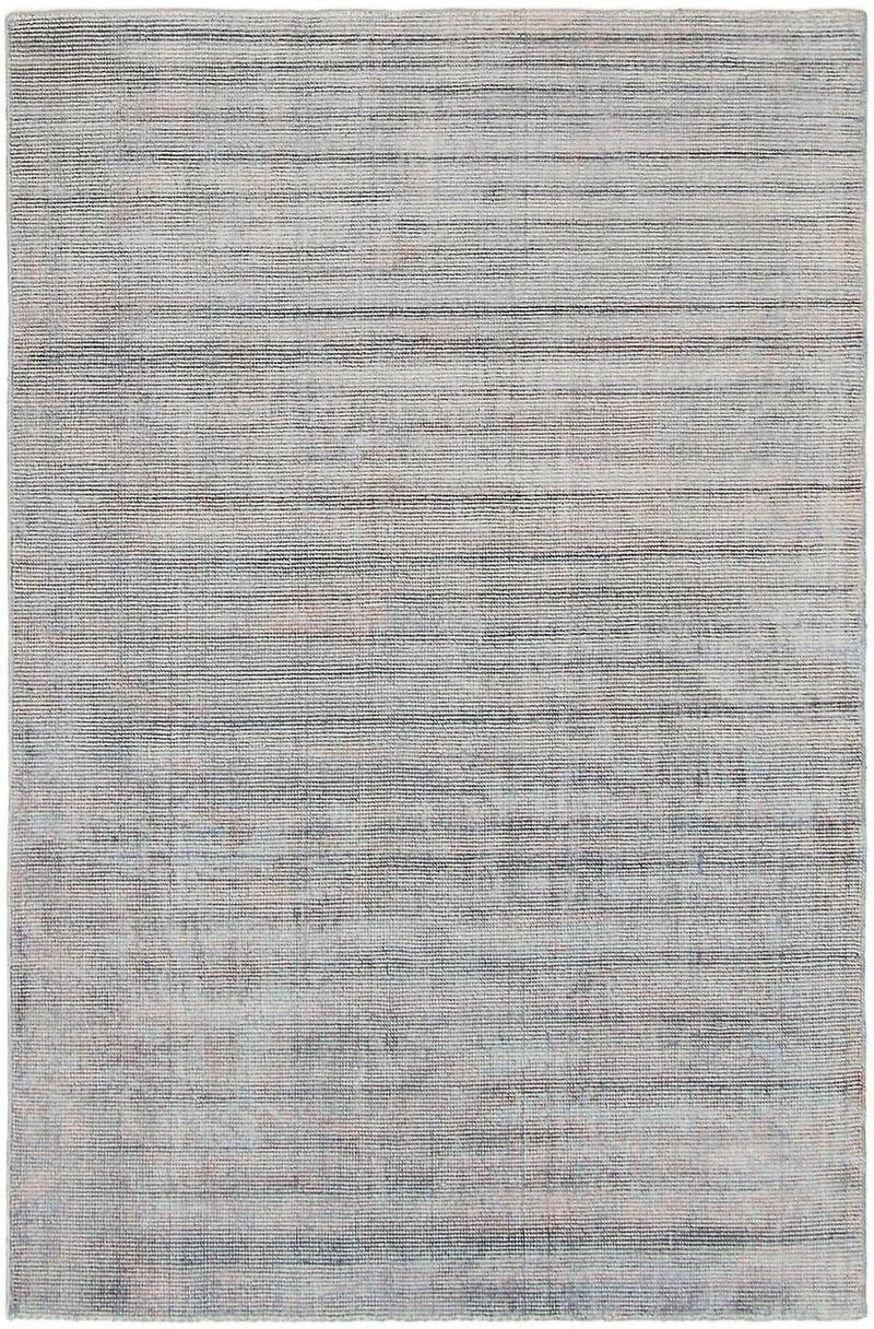 ECARPETGALLERY Tapis Métier Main pour Salon, Salle à Manger et Chambre à Coucher Transitionnel Collection Galleria 5'0" x 7'8" en Bleu