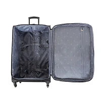 JT 28IN SOFTSIDE BLK, Large Expandable Spinner Rolling Suitcase
