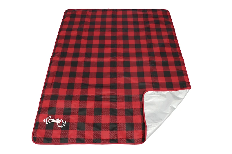 Ensemble chaises et couvertures Ozark Trail, à carreaux rouge et noir, polyester, logo Canada
