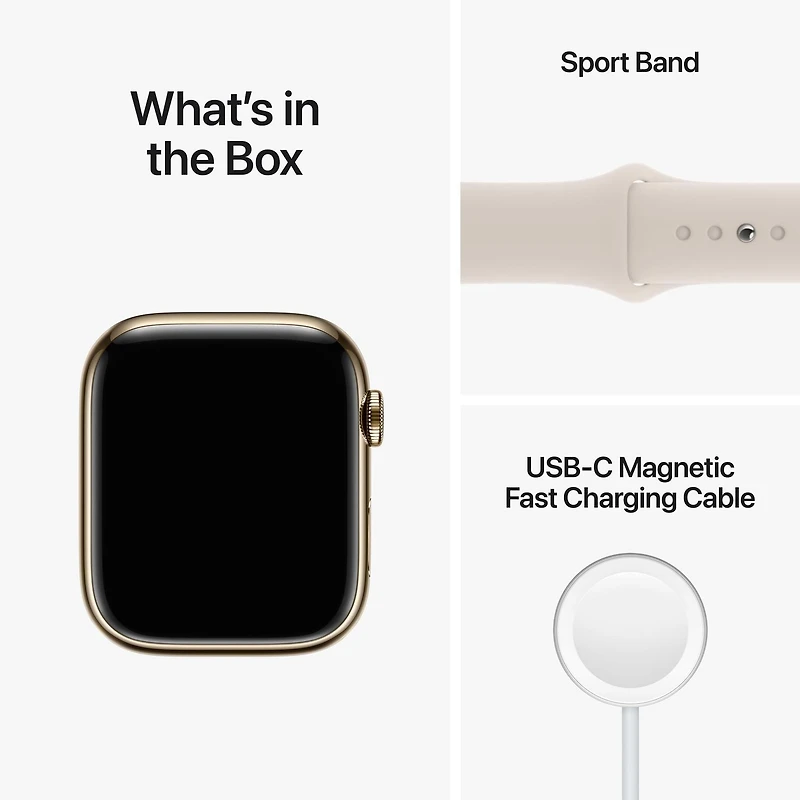 Apple Watch Series 8 + Cellular en acier inoxydable graphite