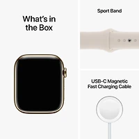 Apple Watch Series 8 + Cellular en acier inoxydable graphite