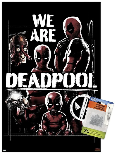Marvel Deadpool & Wolverine - We Are Deadpool Wall Poster with Magnetic Frame, 22.375" x 34"