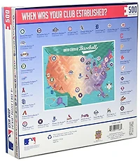MLB Sports Map Puzzle