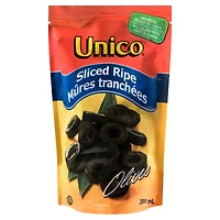 Unico Sliced Ripe Pouched Olives