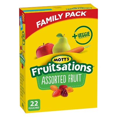 Mott’s Fruitsations Assortiment de fruits 22 CT
