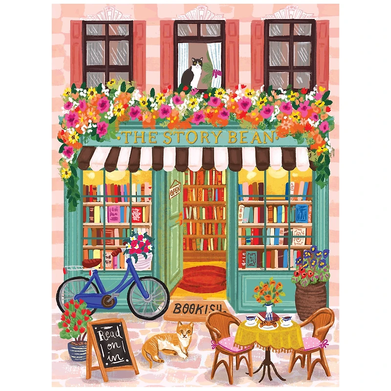 RoseArt - Vertical Visions 500-Piece -The Story Bean- Adult Interlocking Puzzle
