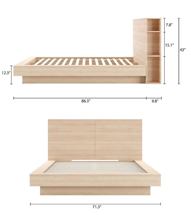 Nexera Lit plateforme avec tête de lit Marconi