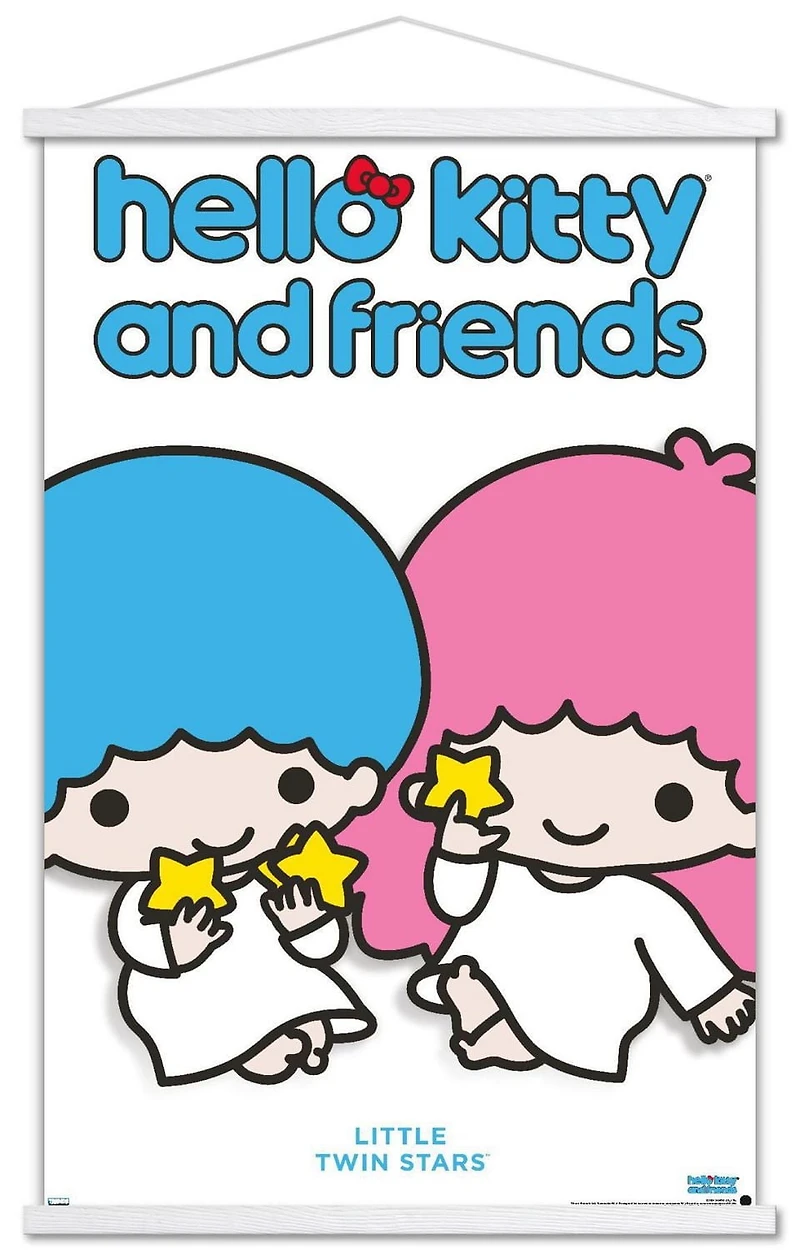 Hello Kitty and Friends: Hello - Little Twin Stars Feature Series Wall Poster with Pushpins