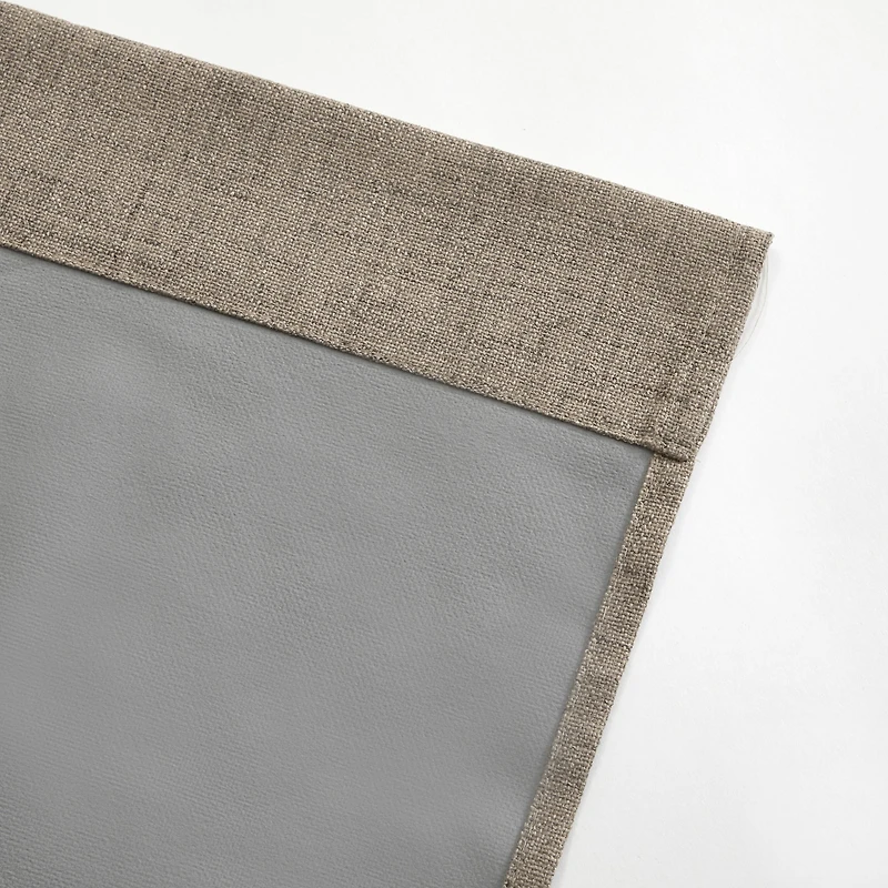 Mainstays Panneaux Occultants en Sergé Uni et Voilages, Ensemble de 4, Brun Sable, 27,5" L x 84" H