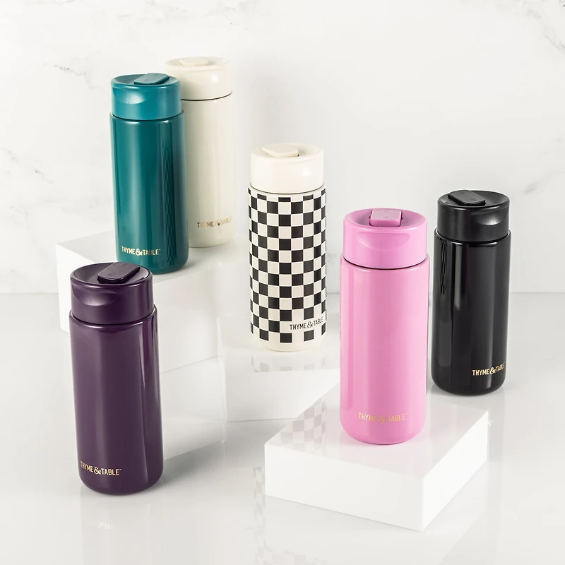 Gobelet à café isotherme à double paroi en acier inoxydable Thyme & Table, 65 cl, sarcelle