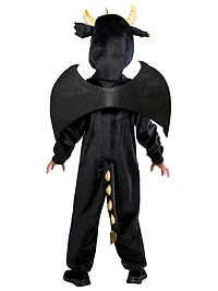 Costume Tout-Confort de Dragon Noir pour Enfants par Rubies, Unisexe