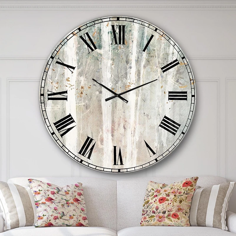 Designart 'A Woodland Walk into the Forest V' Traditional wall clock