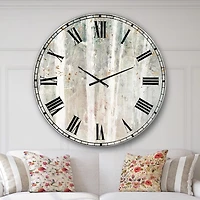 Designart 'A Woodland Walk into the Forest V' Traditional wall clock