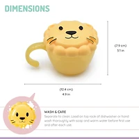 melii Animal Snack Containers with Finger Trap for Toddlers, Kids and Adults