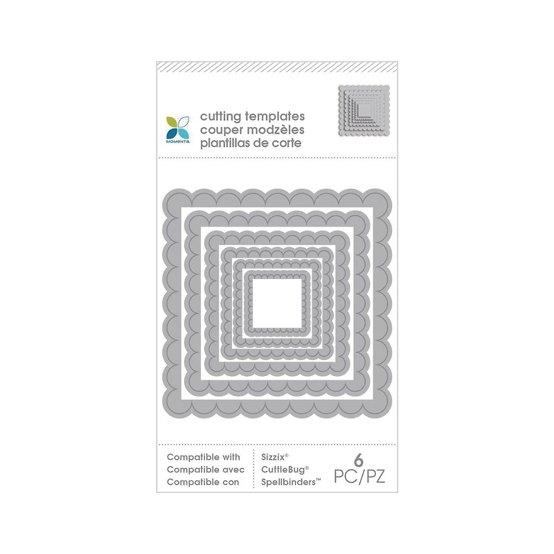 Momenta Die Cutting Template Nested Border Square