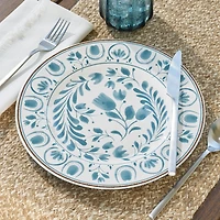 Service de table en mélamine et bambou bleu Better Homes & Gardens 12 pièces