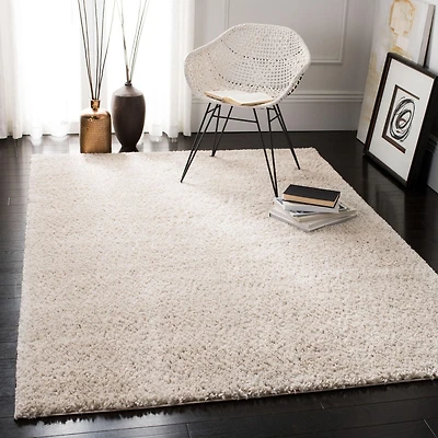 SAFAVIEH August Carlene Solid Plush Shag Area Rug