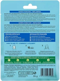 Garnier Moisture Bomb Face Mask, Super Hydrating Sheet Mask with Hyaluronic Acid and Pomegranate, SkinActive, 6 Pack