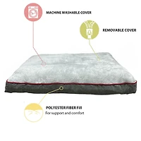 Canadiana Plaid Large lit pour chien Grand lit pour chien 27x36"