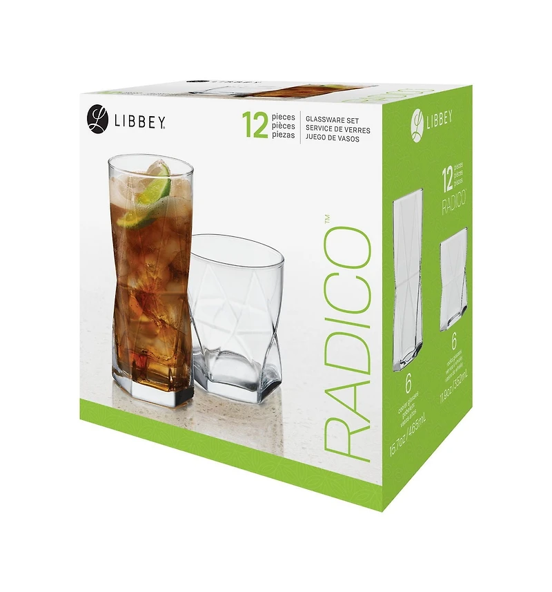 Ensemble de Verres Radico 12 pièces