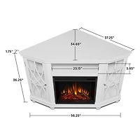 Meuble Multimédia Lynette avec foyer électrique intégré