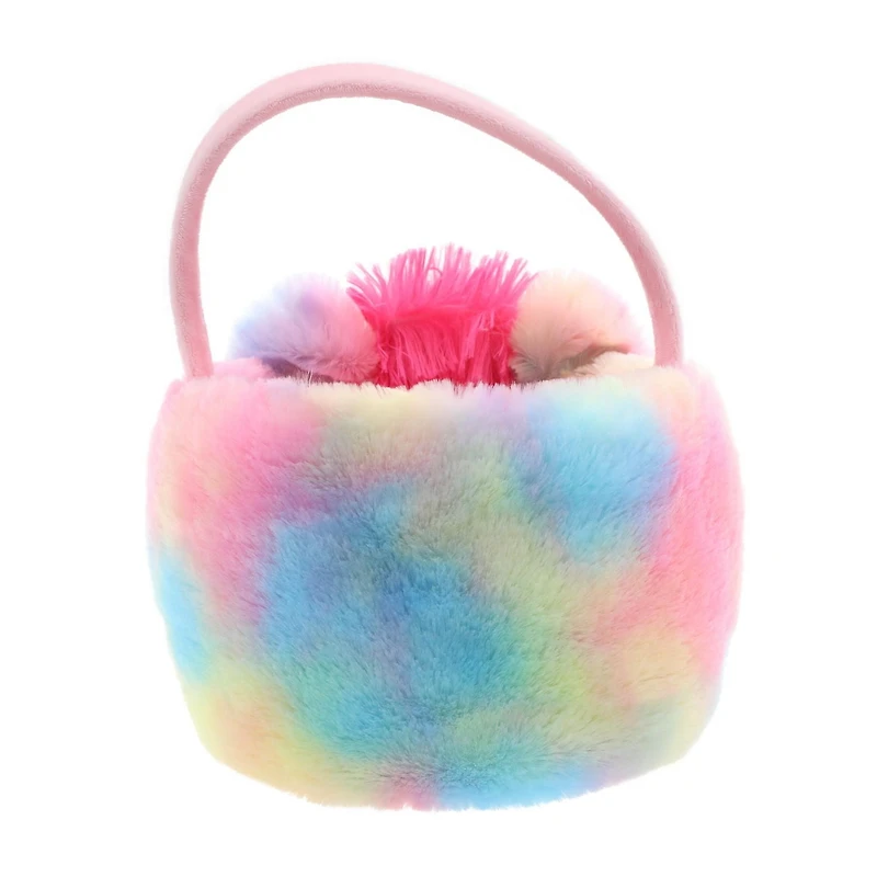 Façon de célébrer le panier en peluche de la licorne, arc-en-ciel