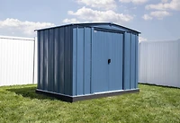 Arrow Classic Steel Storage Shed, 8x6, Gris bleu