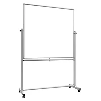 Distinctive square writing surface<br>Luxor 48" x 48" Mobile Magnetic Whiteboard<br><br><br>Board: 48"W x 48"H