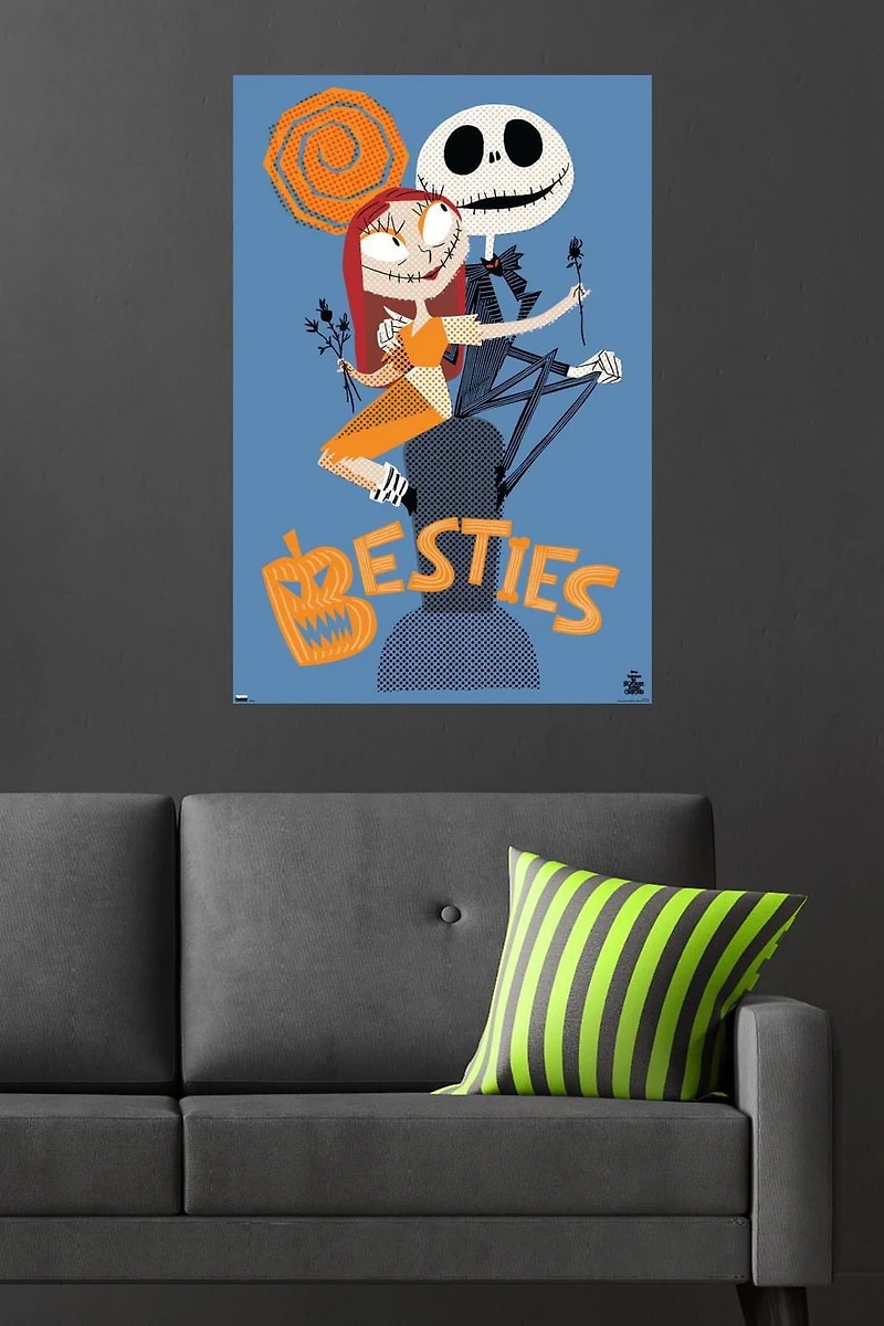 Disney Tim Burton's The Nightmare Before Christmas - Besties Wall Poster, 22.375" x 34"