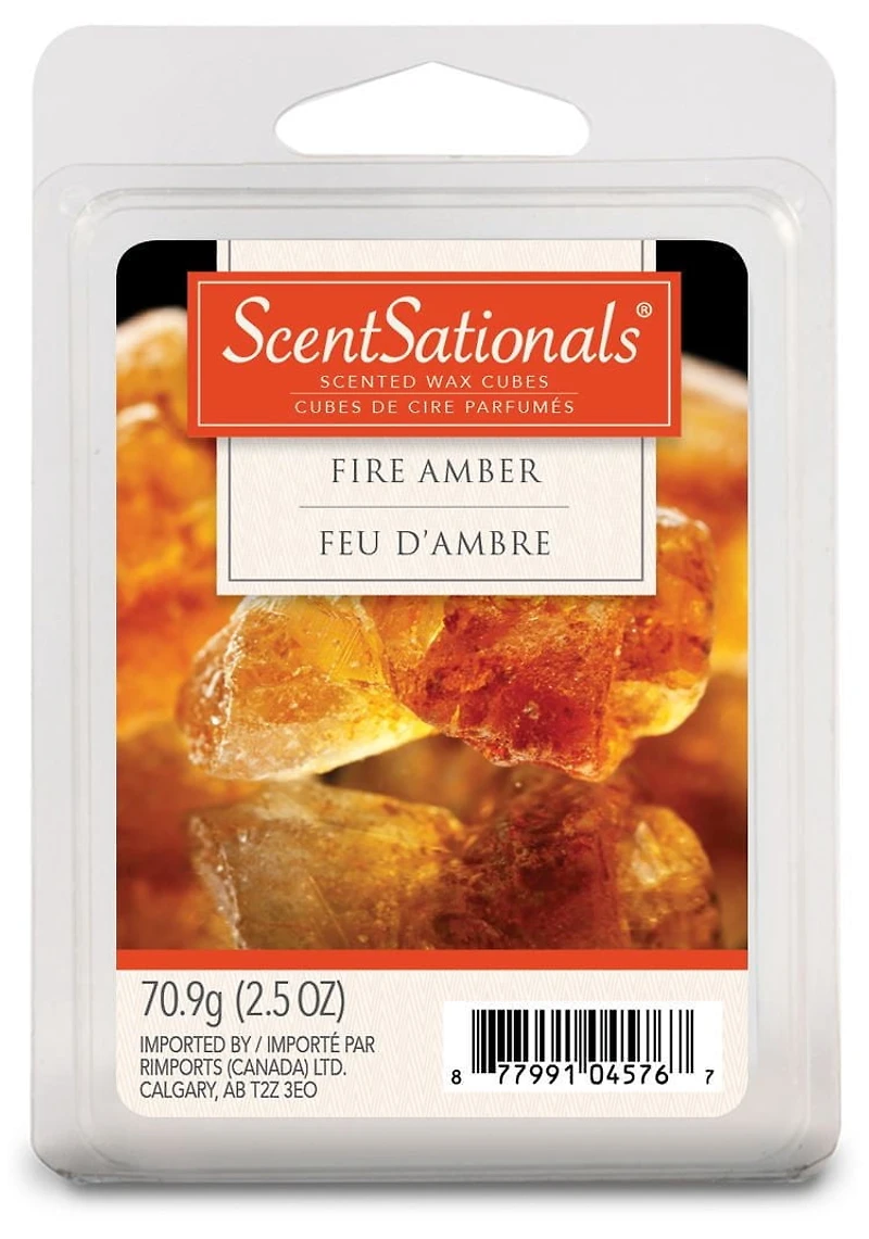Cubes de cire parfumée ScentSationals - Feu D'Ambre
