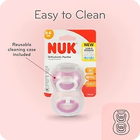 NUK Orthodontic Fashion Pacifiers, Size 3, 2 Pack